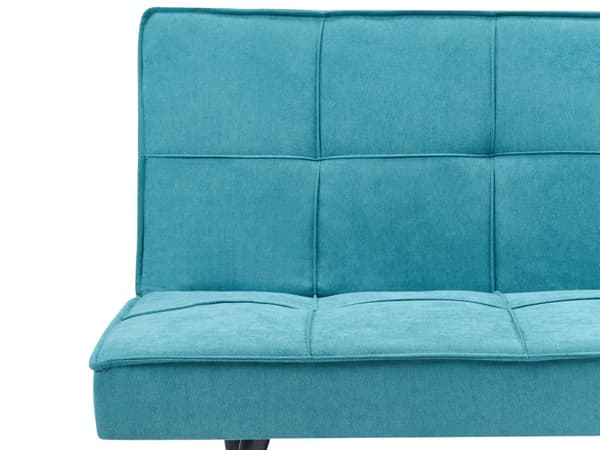 Sovesofa Blå Polyester 3 Personers Moderne Blød Sofa Sofaseng Tre Personers Designsofa Praktisk Splitback Stofsofa God Liggekomfort
