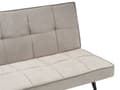 Miniatyrbillede 9 af 11: Sovesofa Beige Polyester 3 Personers Moderne Blød Sofa Sofaseng Tre Personers Designsofa Praktisk Splitback Stofsofa God Liggekomfort