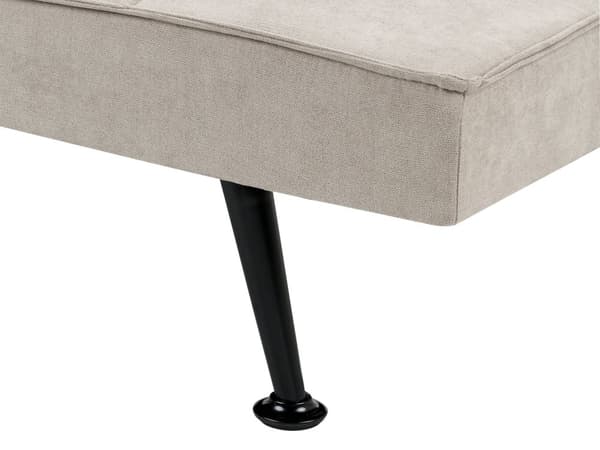 Sovesofa Beige Polyester 3 Personers Moderne Blød Sofa Sofaseng Tre Personers Designsofa Praktisk Splitback Stofsofa God Liggekomfort