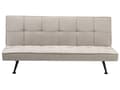 Miniatyrbillede 1 af 11: Sovesofa Beige Polyester 3 Personers Moderne Blød Sofa Sofaseng Tre Personers Designsofa Praktisk Splitback Stofsofa God Liggekomfort