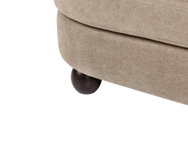 Soffa 3-sits Ljusbrun Polyestertyg Metallben Vardagsrumsmöbler