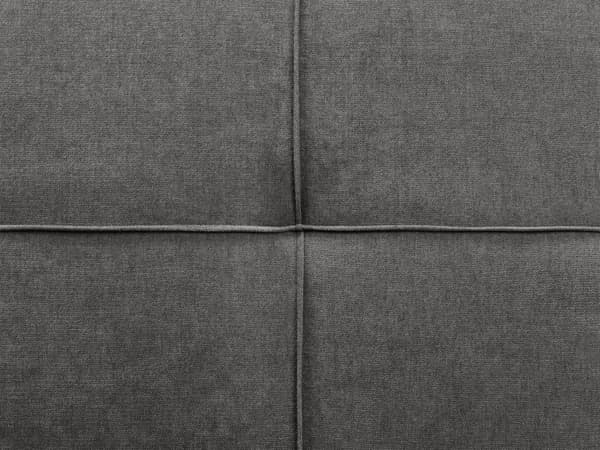 Sovesofa i Stoff Mørkegrå 3-seter Polstret Click-Clack Gjesteseng Uten Armlener