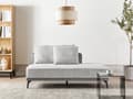 Miniatyrbilde 5 av 11: Hjørnesofa Beige Grå Polyester Imitert skinn 3-seter Høyrevendt Modulær Stålben Puter Moderne og retro stil Stue Modulsofa