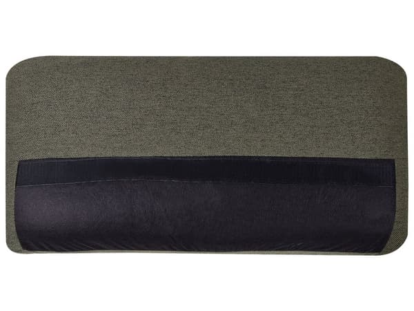 Soffa Grön Polyester Stoppad 3-sits Modern Minimalistisk Stil Vardagsrum Vadderat Ryggstöd