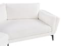 Miniatyrbild 8 av 11: Soffa Ljus Grå Polyester Stoppad 3-sits Modern Minimalistisk Stil Vardagsrum Vadderat Ryggstöd