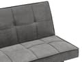 Miniatyrbild 9 av 11: Bäddsoffa Mörkgrå 3-sits Vadderad Klädsel Klick-Klack Gästsäng Armlös