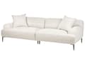 Miniatyrbilde 4 av 11: 3-seters Stoffsofa Lys Beige Stue Moderne Stil Metallben