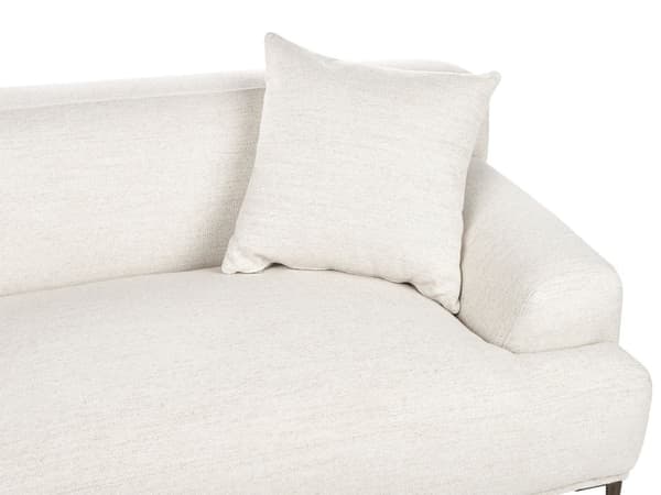 3-seters Stoffsofa Lys Beige Stue Moderne Stil Metallben