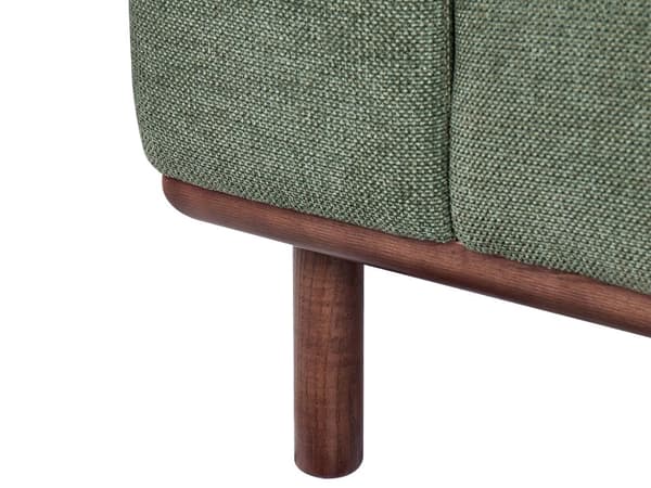 2-seters Sofa Stoff Grønn Stue Mørke Treben Moderne stil