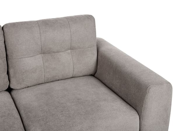2-seters Sofa Stoff Lysegrå Stue Mørke Treben Moderne stil
