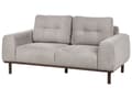 Miniatyrbillede 4 af 11: Sofa Lysegrå Polyester 2 Personers Tyk Polstret Dyb Blød Stofsofa til Stuen Moderne Inspiration Stue Møbel Moderne