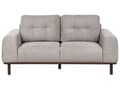 Miniatyrbillede 1 af 11: Sofa Lysegrå Polyester 2 Personers Tyk Polstret Dyb Blød Stofsofa til Stuen Moderne Inspiration Stue Møbel Moderne