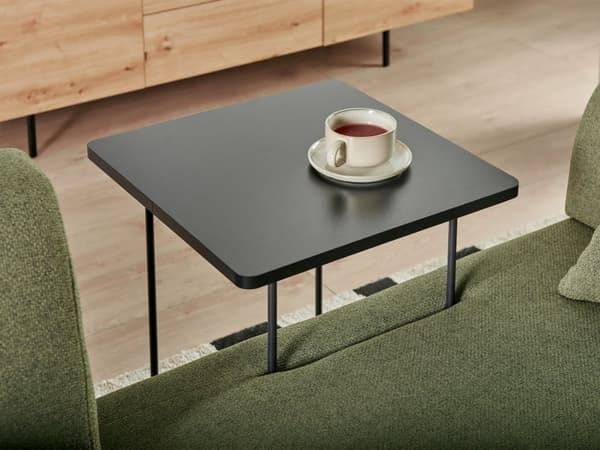 Sofa Grøn Polyester 3 Personers Multifunktionel Stofsofa med Sideborde til Stuen Moderne Inspiration Stue Møbel