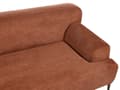 Miniatyrbillede 8 af 11: Sofa Brun Polyester 3 Personers Tyk Polstret Dyb Blød Stofsofa til Stuen Moderne Inspiration Stue Møbel Moderne