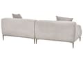 Miniatyrbillede 5 af 11: Sofa Lysegrå Polyester 3 Personers Tyk Polstret Dyb Blød Stofsofa til Stuen Moderne Inspiration Stue Møbel Moderne