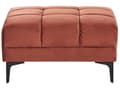 Miniatyrbillede 9 af 11: Sovesofa med Chaiselong Rød Velour 4 Personers Sofa L Formet Hjørnesofa med Fodskammel Sofaseng Stofsofa Design Hjørnesovesofa