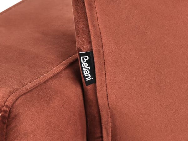Høyre Hjørnesofa med Ottoman Rød Polyester Trekk i Fløyel Liggende Ryggstøtte 3 Stillinger Click-Clack