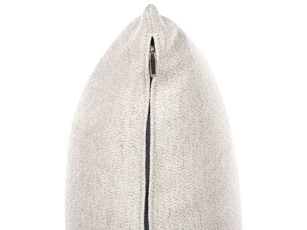 Soffa 3-sits Tyg Ljus Beige Vardagsrum Modern Stil Metallben