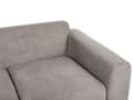 Miniatyrbild 8 av 11: Soffa 2-sits Tyg Ljusgrå Vardagsrum Modern Stil Mörka Träben