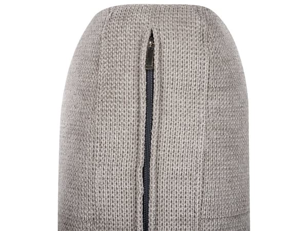 Soffa 2-sits Tyg Ljusgrå Vardagsrum Modern Stil Mörka Träben