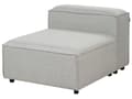 Miniatyrbillede 1 af 8: Midtersektion Lysegrå Polyester 1 Personers Sofamodul uden Armlæn Moderne Sofastol Modulsofa Stue Indretning Høj Kvalitet