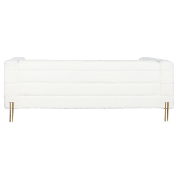 Sofa DKD Home Decor Hvid Metal 205 x 85 x 73 cm