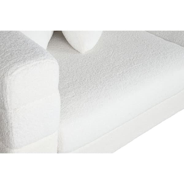 Sofa DKD Home Decor Hvid Metal 205 x 85 x 73 cm