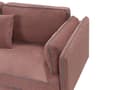 Miniatyrbild 7 av 10: Hörnsoffa Höger Vinröd Klädsel Polyester Metallben Sittdynor Ryggstöd Dekorativa Prydnadskuddar Modern Design Vardagsrum