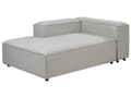 Miniatyrbilde 6 av 11: Modulær Høyre Sofa Lysegrå Stoff 4-seters Hjørneseksjonssofa med Svarte Ben Moderne Stue