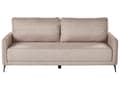 Miniatyrbilde 1 av 11: Sovesofa Lysebrun Polyesterstoff 3-seter Metallben Uttrekkbar seng Minimalistisk og skandinavisk stil