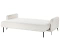 Miniatyrbillede 6 af 11: Sovesofa Off White Boucle 3 Personers Moderne Blød Sofa Sofaseng Tre Personers Designsofa Praktisk Splitback Stofsofa God Liggekomfort