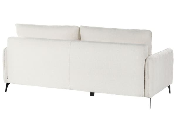 Sovesofa Off White Boucle 3 Personers Moderne Blød Sofa Sofaseng Tre Personers Designsofa Praktisk Splitback Stofsofa God Liggekomfort