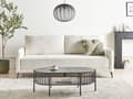 Miniatyrbillede 2 af 11: Sovesofa Off White Boucle 3 Personers Moderne Blød Sofa Sofaseng Tre Personers Designsofa Praktisk Splitback Stofsofa God Liggekomfort