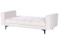Miniatyrbilde 11 av 11: 5-seters sittegruppe Hvit Bouclé 3-seters sofa 2 lenestoler Justerbart rygglene med 3 stillinger Klikk-klakk-mekanisme Moderne design