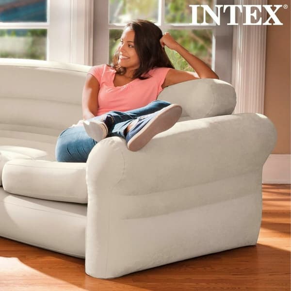 Oppustelig Sofa Intex 257 x 203 x 76 cm hjørneskab
