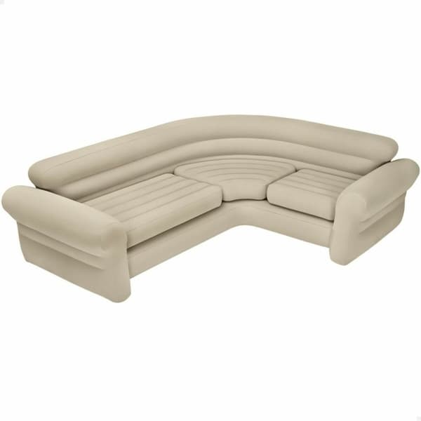 Oppblåsbar sofa Intex 257 x 203 x 76 cm Hjørnepapp