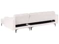 Miniatyrbillede 7 af 11: Sovesofa med Chaiselong Hvid Boucle 4 Personers Sofa L Formet Hjørnesofa Dyb Sofaseng Blød Stofsofa Design Hjørnesovesofa Venstrevendt