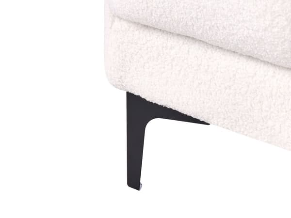 Sovesofa Hvid Boucle 5 Personers Moderne Blød U Sofa Sofaseng Fem Personers Designsofa Chaiselong Splitback Stofsofa God Liggekomfort