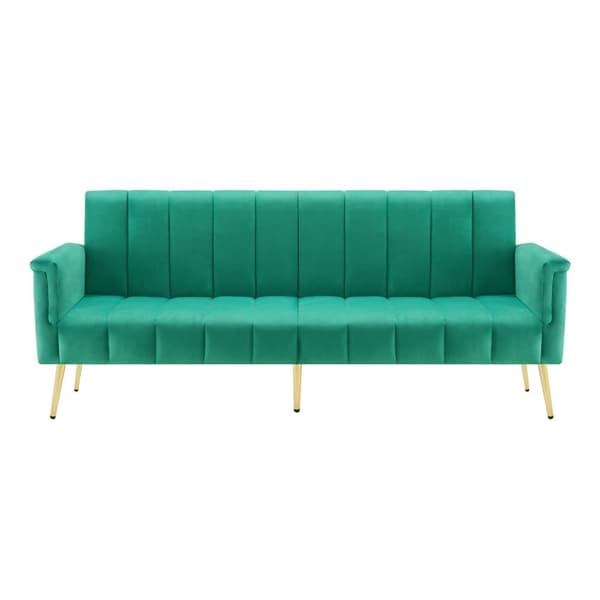 3-paikkainen samettinen vuodesohva - Emerald Green