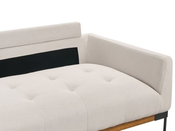 Sofa Lys Beige Polyester 3 Personers Tyk Polstret Dyb Blød Stofsofa til Stuen Moderne Inspiration Stue Møbel Moderne