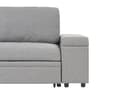 Miniatyrbilde 9 av 11: Hjørnesofa med oppbevaring Grå Imitert lin 3-seter Høyrevendt Sovefunksjon