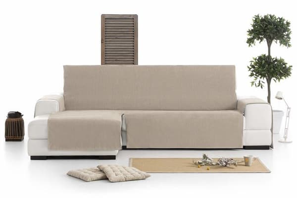 Canape - soffa - divan Eysa - 1 - Practica schäslong 290cm Vänster framifrån Flik Färg 0-Camel