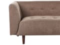 Miniatyrbilde 7 av 11: Sofa Brun Boucle Treben 3-seters Sofa med Knappet Treben og Polstring i Brunt Stoff Gummitreben