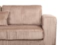 Miniatyrbillede 7 af 11: Hjørnesofa med Chaiselong Brun Fløjl 4 Personers Sofa L Formet Dyb Sofahjørne Siddemøbel Blød Stofsofa Højrevendt Flydersofa