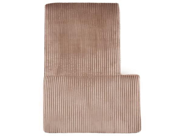 Hjørnesofa med Chaiselong Brun Fløjl 4 Personers Sofa L Formet Dyb Sofahjørne Siddemøbel Blød Stofsofa Venstrevendt Flydersofa
