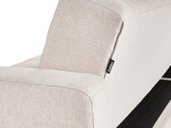 Sovesofa Beige Polyester 3 Personers Moderne Blød Sofa Sofaseng Tre Personers Designsofa Praktisk Splitback Stofsofa God Liggekomfort