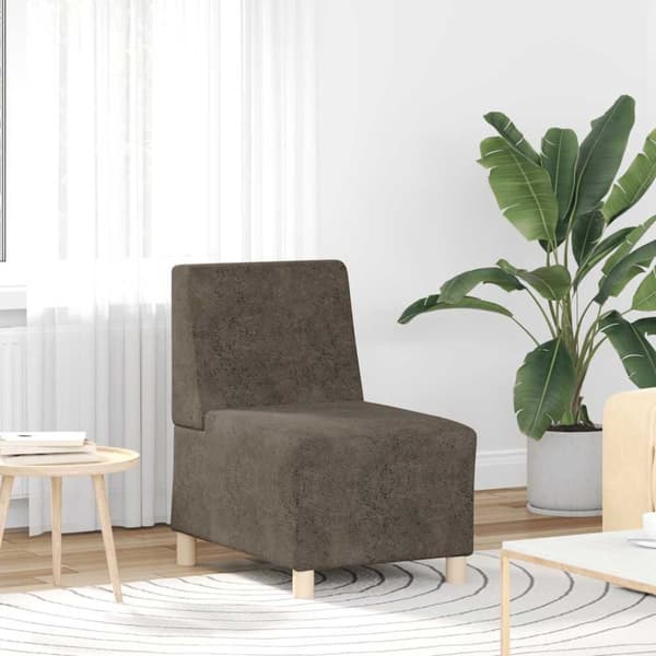 Soffstol mörkgrå 55 cm mockaimitation