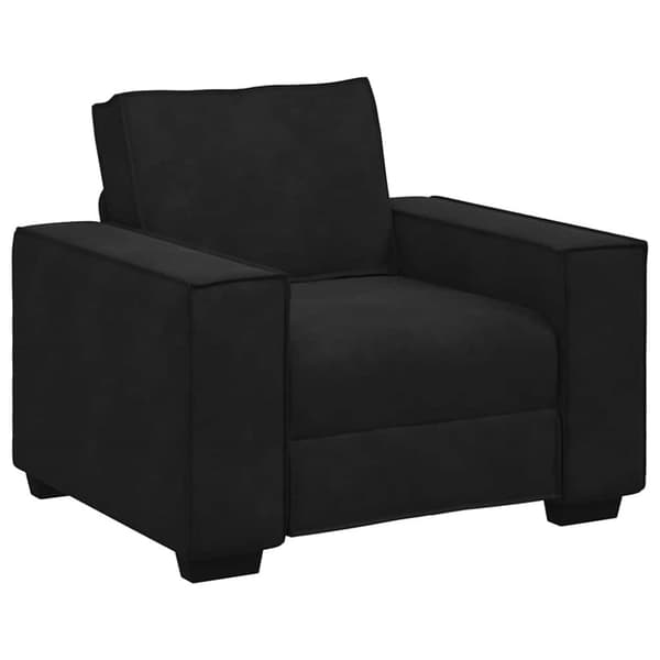 Soffstol svart 60 cm sammet