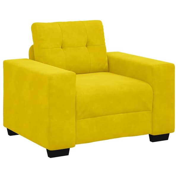 Soffstol gul 60 cm sammet