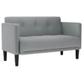 Miniatyrbild 2 av 2: Loveseat soffa ljusgrå 111 cm tyg